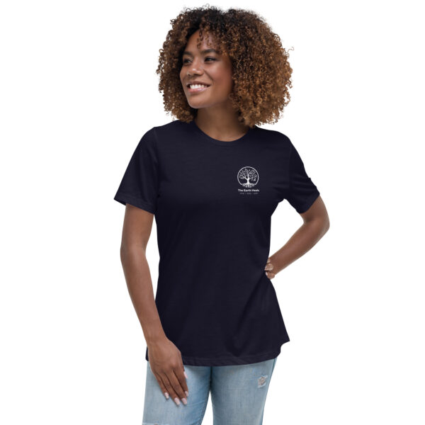 womens relaxed t shirt navy front 655c2f9435bd3