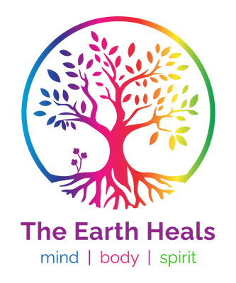 The Earth Heals Anniversary Logo with Feather BG 080124